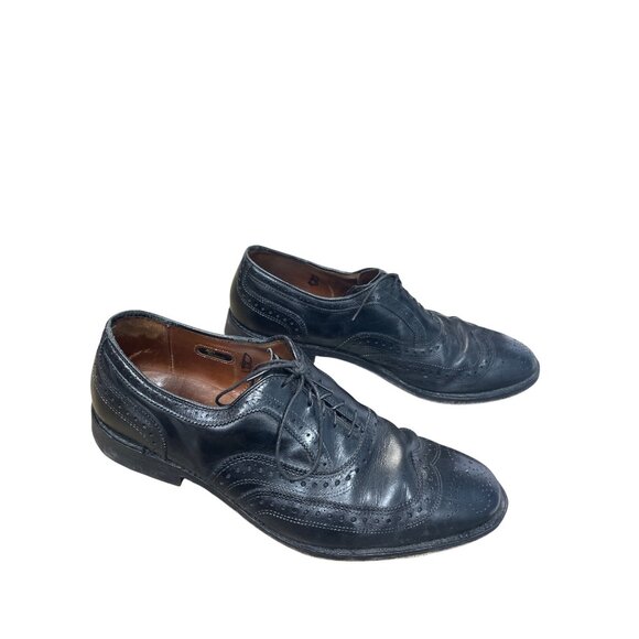 Allen Edmonds McAllister Mens Black Leather Wingtip Oxfords Sz 10.5D SKU 9546 main image 3